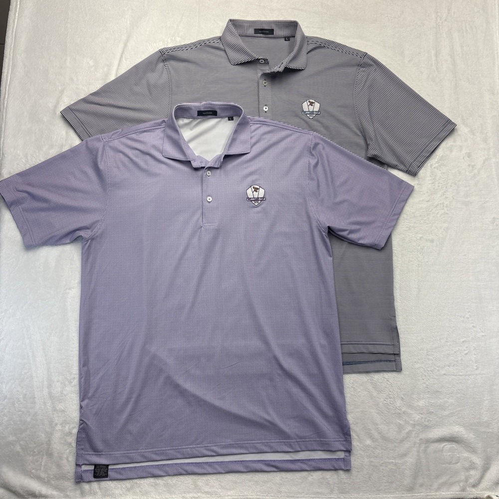 Bundle of 2 Turtleson Performance Polo Mens Size Large Williams Cup